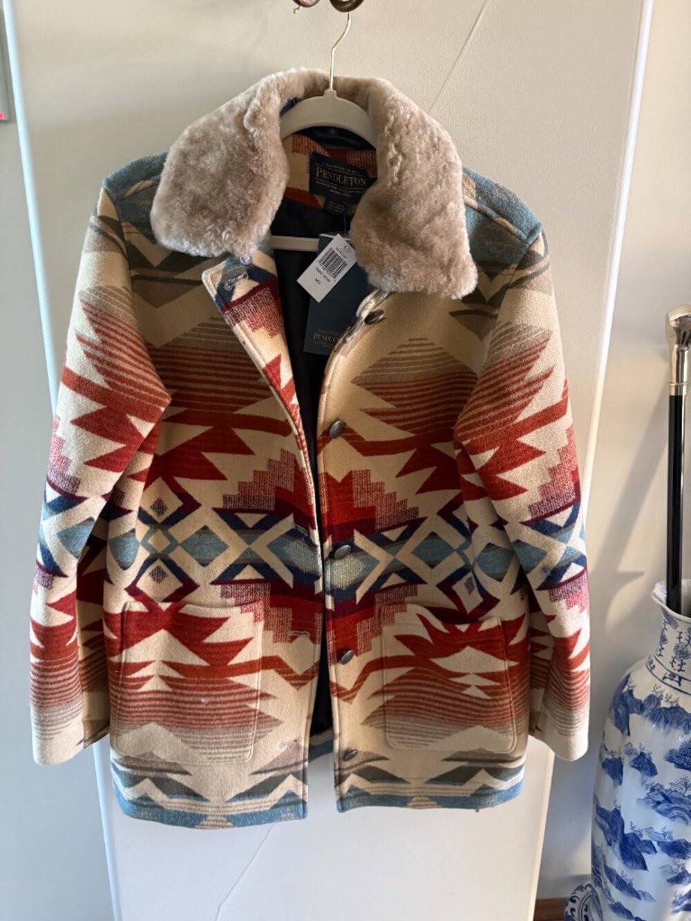 Free People x Pendleton Brownsville Coat NWT Size M - Picture 5 of 16